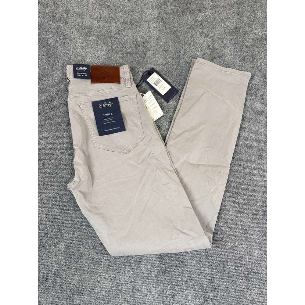 NWT 34 Heritage Courage Soft Gray Shark Twill Stretch Knit Jeans Size 31x34